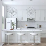 Ivanna Counter Stool, Silver - White - Image 4