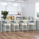 Idris Counter Stool, White - Image 4