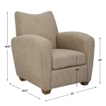 Teddy Accent Chair, Latte - Image 10