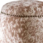 Gumdrop Ottoman, Cow Hide - Image 6