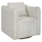 Corben Swivel Chair, White - Image 5