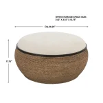 Island Ottoman, Large Round - Image 8