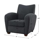 Teddy Accent Chair, Slate - Image 11