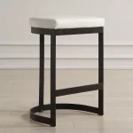 Ivanna Counter Stool, Black - White - Image 4