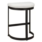 Ivanna Counter Stool, Black - White - Image 8