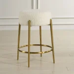 Arles Counter Stool, Brass - Image 4