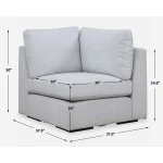Refuge Sofa, Corner, Cloud Blue - Image 6