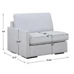 Refuge Sofa, Left Arm Facing, Cloud Blue - Image 9