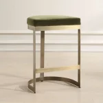 Ivanna Counter Stool, Brass - Moss - Image 4