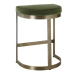 Ivanna Counter Stool, Brass - Moss - Image 6