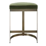 Ivanna Counter Stool, Brass - Moss - Image 8