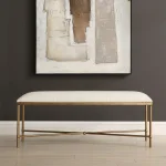 Avenham Bench, Gold - Image 4