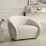 Desoto Swivel Chair, Cream - Image 5