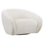 Desoto Swivel Chair, Cream - Image 6