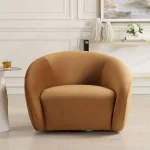 Desoto Swivel Chair, Hazlenut - Image 4