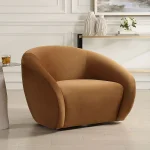 Desoto Swivel Chair, Hazlenut - Image 5