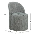 Roll With It Dining Chair, Teal - Image 10