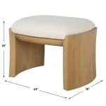 Port Small Bench, Natural - Image 10