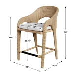 Kavali Outdoor Counter Stool - Image 21