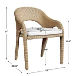Kavali Outdoor Dining Armchair - Image 15