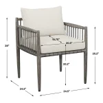 Borneo Outdoor Dining Chair - Image 20