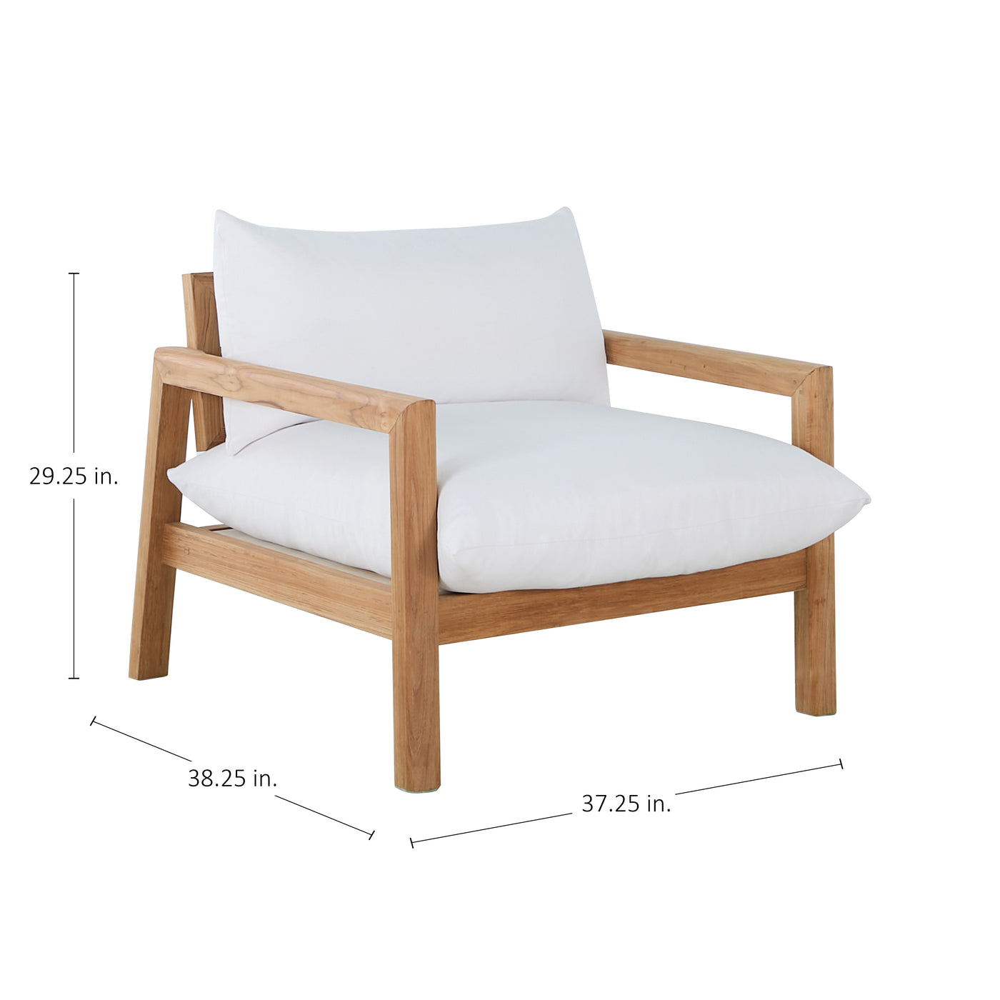 Monterey Teak Outdoor Lounge Chair