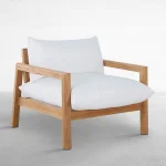 Monterey Teak Outdoor Lounge Chair - Image 4