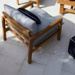 Monterey Teak Outdoor Lounge Chair - Image 12