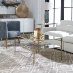 Henzler Coffee Table, Gold - Image 6