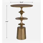 Flight Accent Table, Brass - Image 10