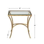 Alayna End Table, Gold - Image 6