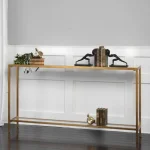 Hayley Console Table, Gold - Image 5
