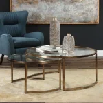 Rhea Nesting Coffee Tables, Gold, S/2 - Image 9