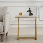 Midas Accent Table, Gold - Image 8