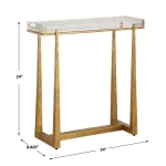Midas Accent Table, Gold - Image 10