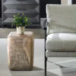 Loophole Accent Stool, Bleached Wash - Image 5