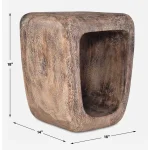 Loophole Accent Stool, Bleached Wash - Image 12