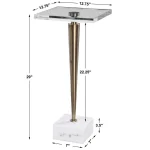 Campeiro Drink Table, Brass - Image 11