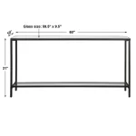 Hayley Console Table, Black - Image 10