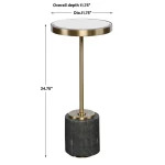 Laurier Drink Table, Gray - Image 7