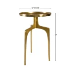 Kenna Accent Table, Gold - Image 7
