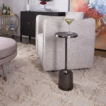 Sanaga Indoor-outdoor Drink Table, Nickel - Image 5