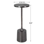 Sanaga Indoor-outdoor Drink Table, Nickel - Image 8