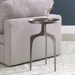 Kenna Accent Table, Nickel - Image 4