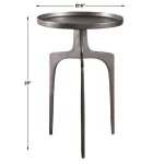 Kenna Accent Table, Nickel - Image 6