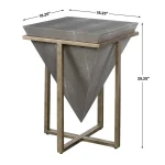 Bertrand Accent Table, Shagreen - Image 8