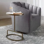 Jessenia Accent Table, Marble - Image 4