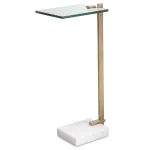Butler Accent Table, White