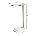 Butler Accent Table, White - Image 10