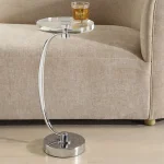 Waveney Drink Table, Nickel - Image 5
